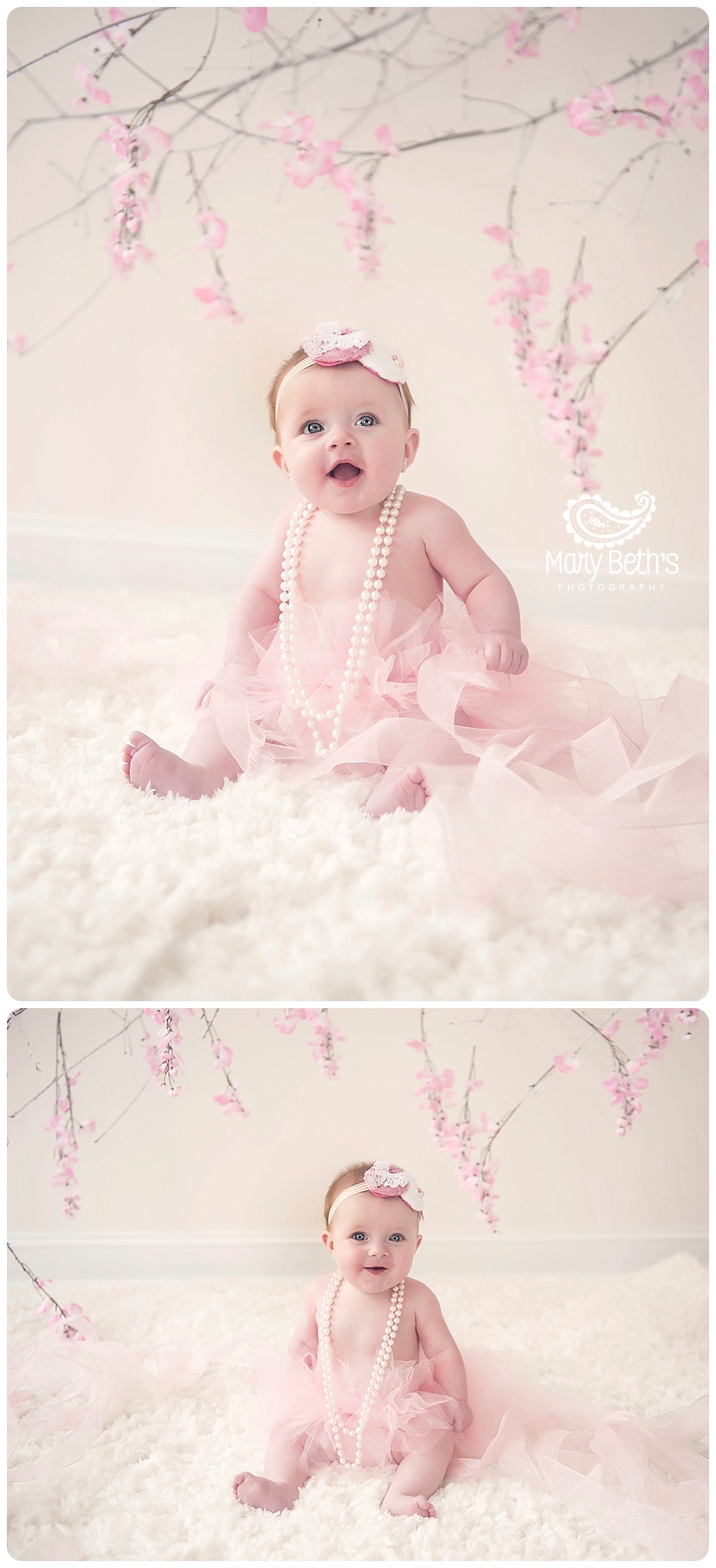 6 month baby girl studio session