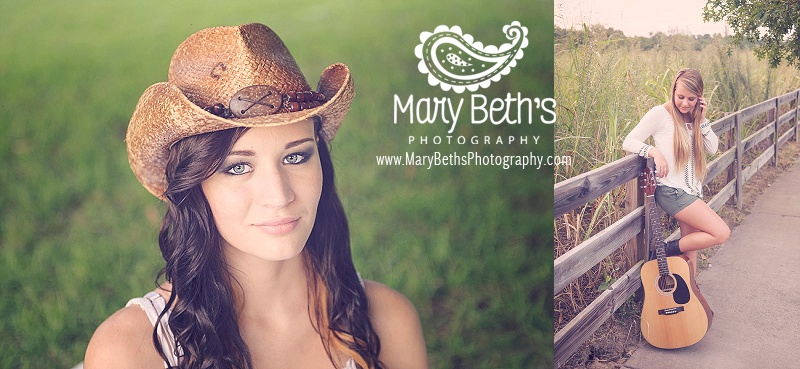 Augusta GA Senior Portrait Photographer images in an outdoor setting | Mary Beth's Photography