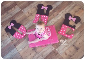 Images from a 1st Birthday and Minnie Mouse Cake Smash Session for Mary Beth's Photography in Augusta, GA | Augusta GA Newborn Photographer, Augusta GA Family Photography