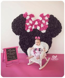 Images from a 1st Birthday and Minnie Mouse Cake Smash Session for Mary Beth's Photography in Augusta, GA | Augusta GA Newborn Photographer, Augusta GA Family Photography
