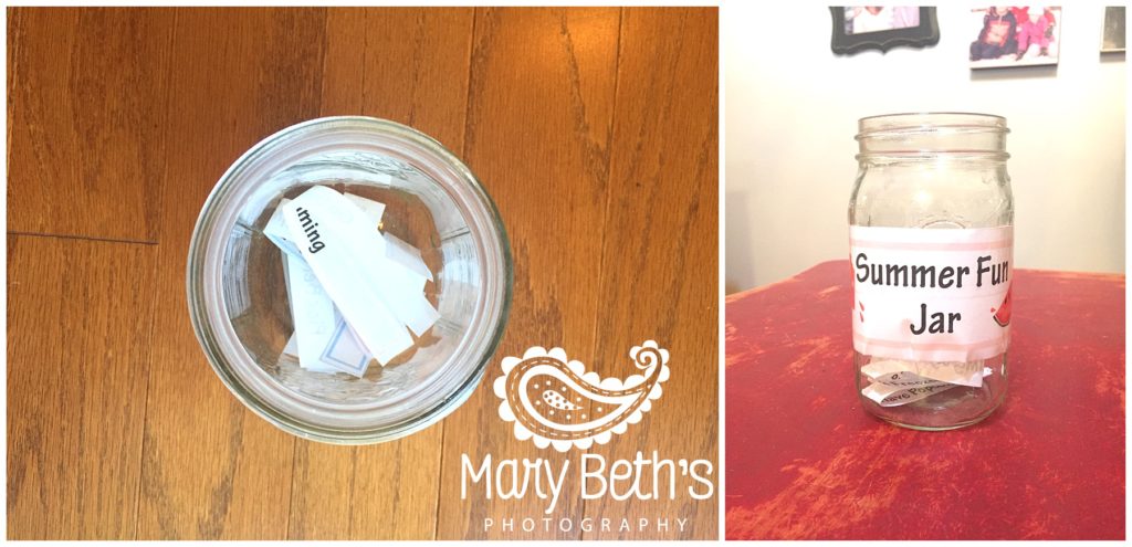 Augusta GA Newborn Photographer images of a Summer Fun Jar | Mary Beth's Photography
