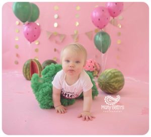 Images from a 1st Watermelon Themed Cake Smash Session for Mary Beth's Photography in Augusta, GA | Augusta GA Newborn Photographer, Augusta GA Family Photography