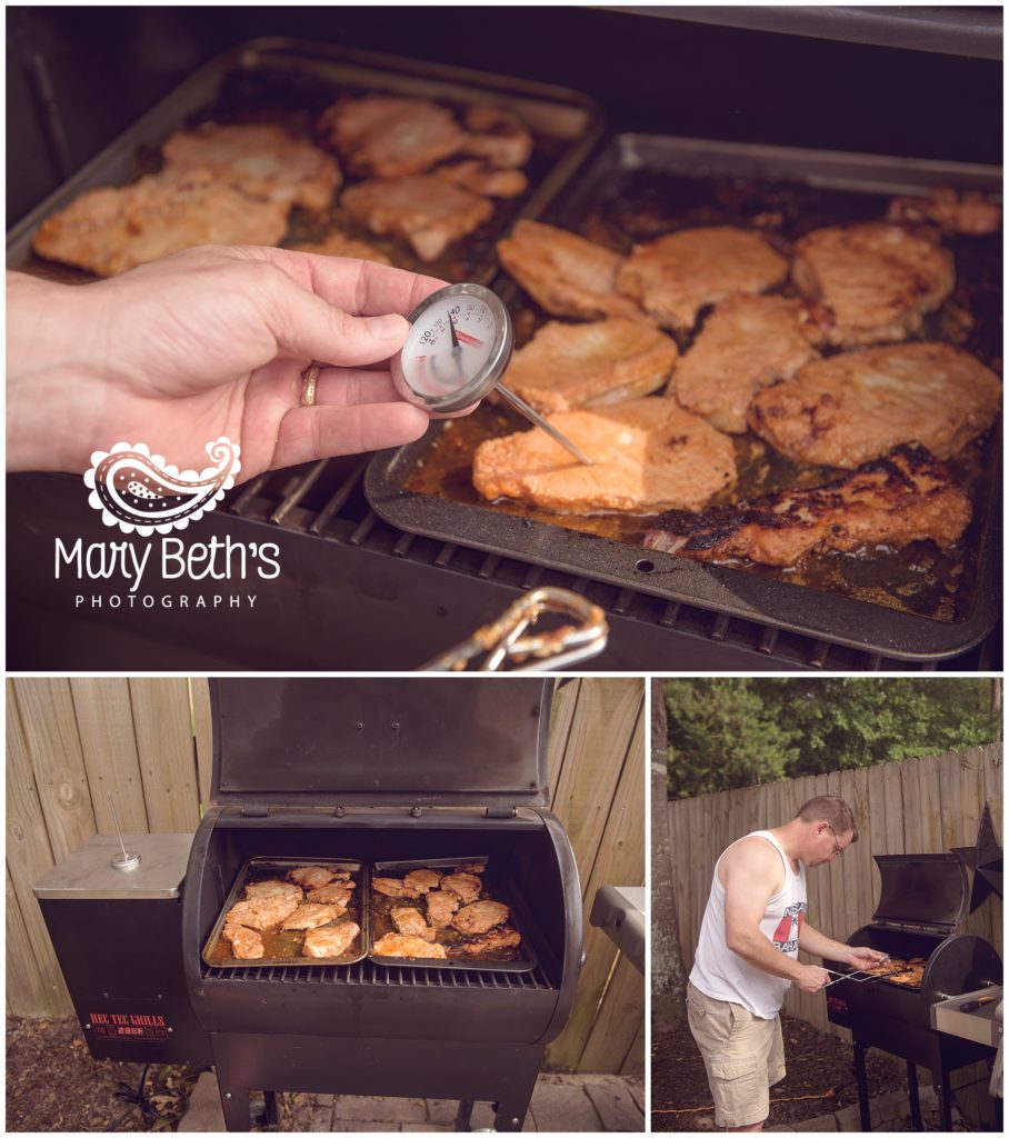  Augusta GA Newborn Photographer images of her Rec Tec Grill | Mary Beth's Photography
