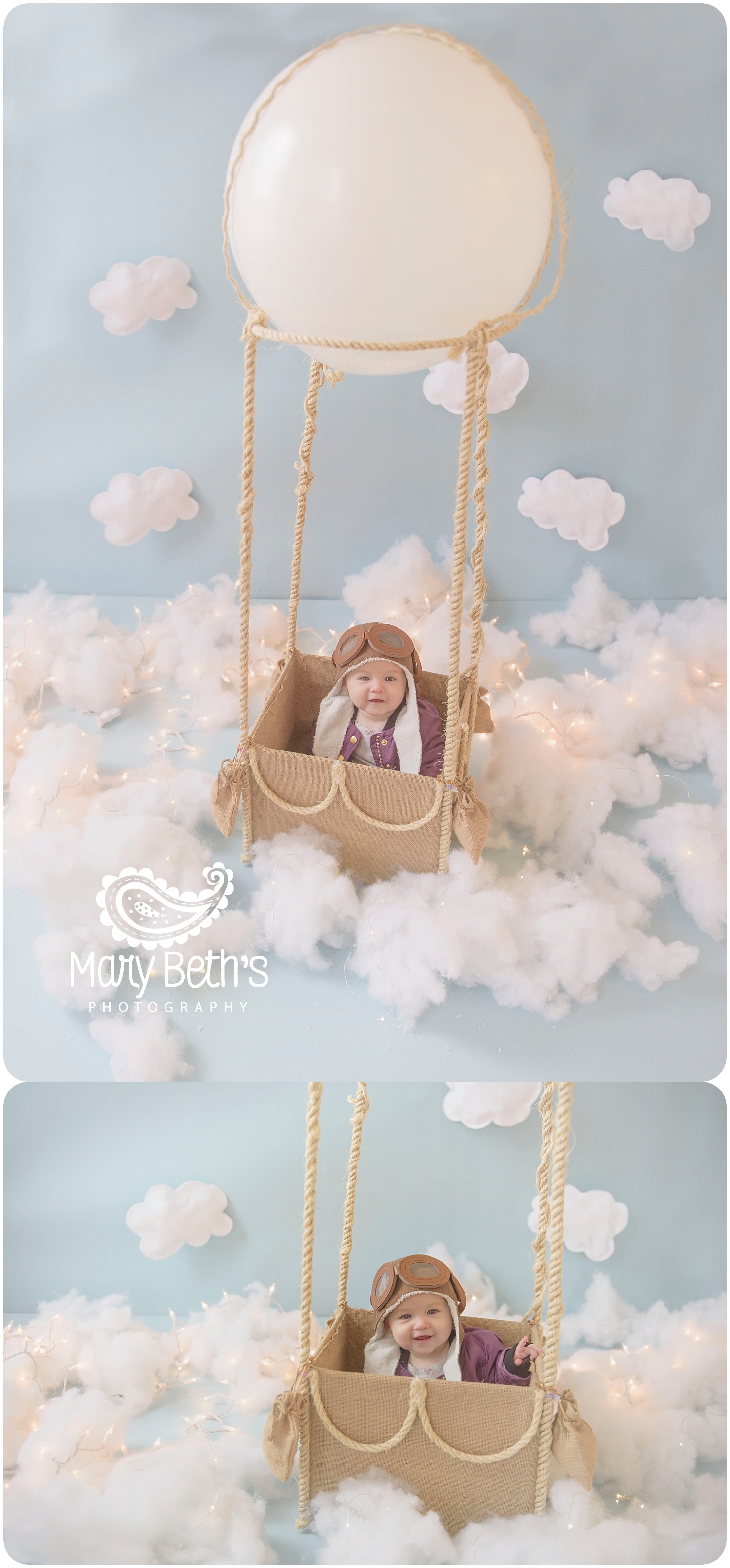 Augusta GA Newborn Photographer | Hot Air Balloon Featured Session | Mary Beth's Photography