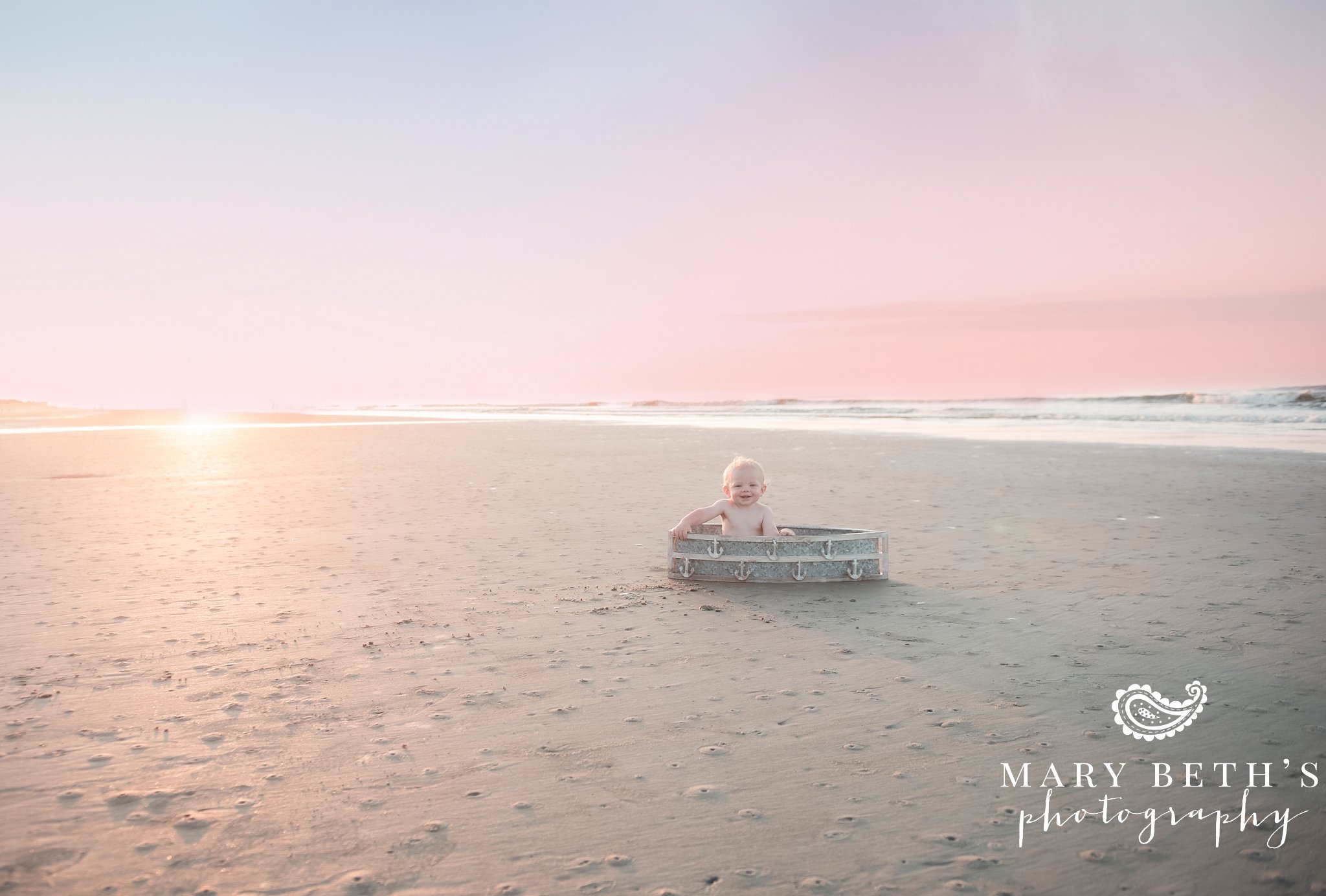 sunrise beach portrait