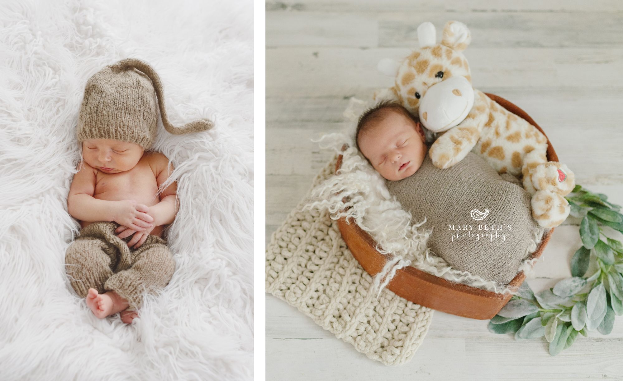 neutral newborn baby boy portraits