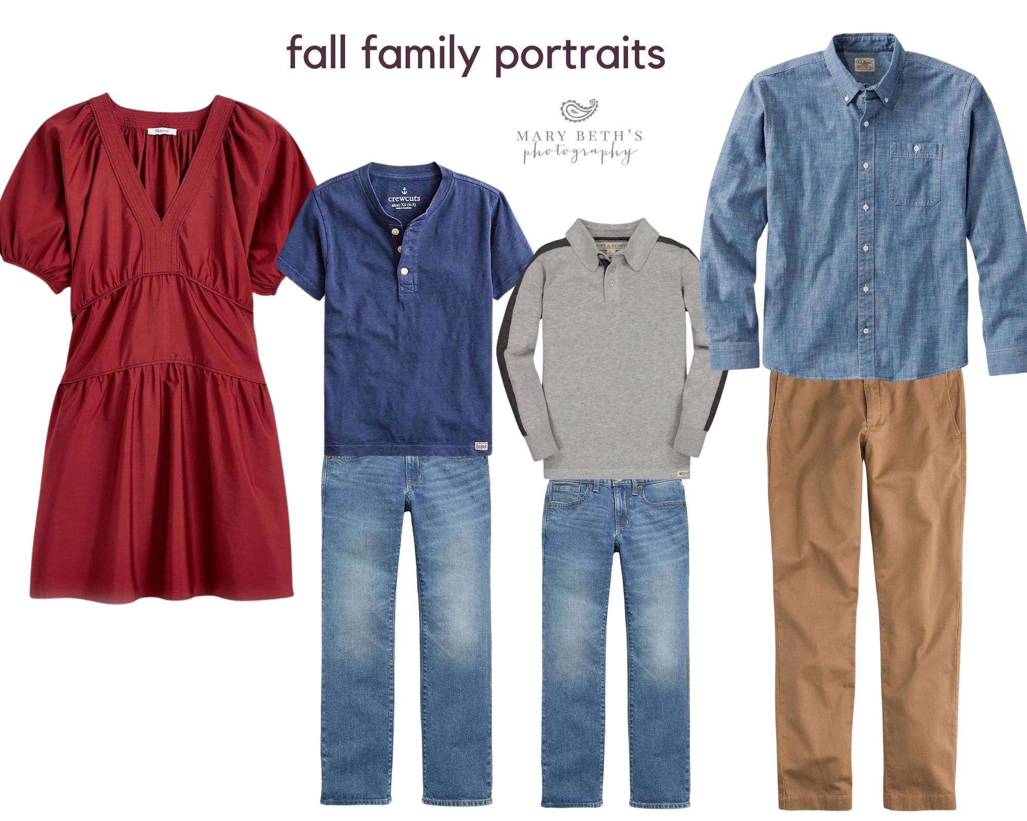 fall family portraits burgundy